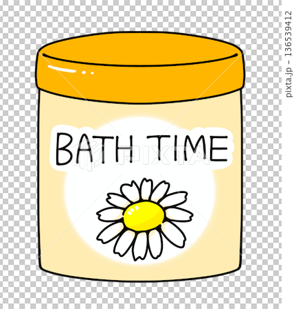 Simple and easy bath salt bottle, chamomile scent, solid color Simple and easy bath salt bottle, chamomile scent, solid color 136539412