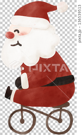 Christmas Santa claus playful hand drawing cartoon character watercolor illustration Christmas Santa claus playful hand drawing cartoon character watercolor illustration 136539513