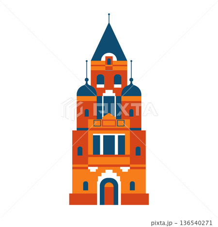 Zemun Gardos Tower in Belgrade Icon Zemun Gardos Tower in Belgrade Icon 136540271