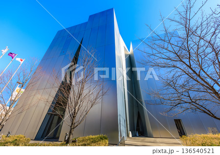 東京 墨田区の都市風景 すみだ北斎美術館 東京 墨田区の都市風景 すみだ北斎美術館 136540521