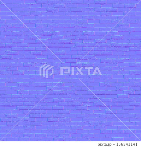 Clean brickwork normal map 3D texture 136541141