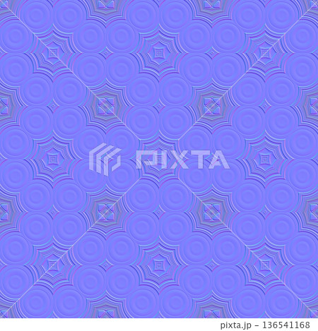 Ornamental Concentric Disk Normal Map 136541168