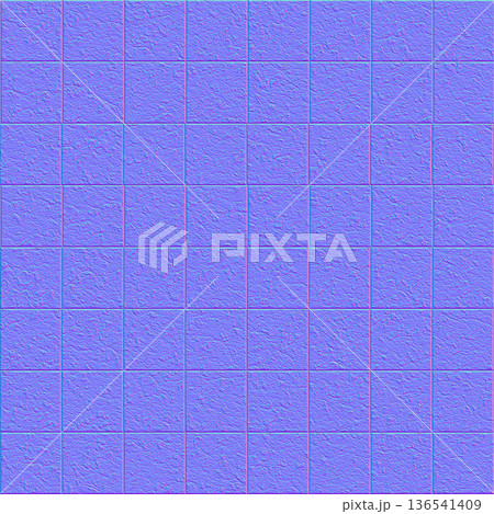Mosaic Square Tile Normal Mapのイラスト素材 [136541409] - PIXTA