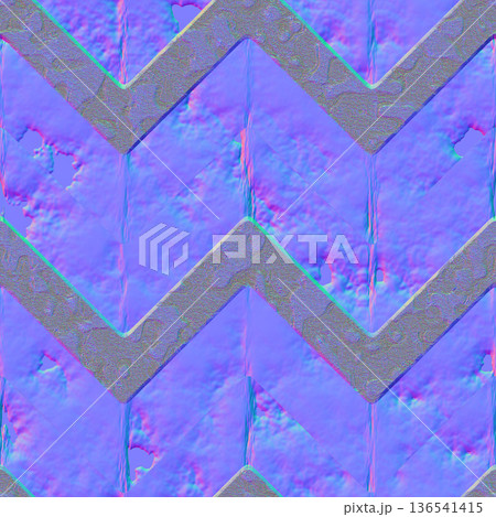 Rough Concrete Zigzag Pattern Normal Map Rough Concrete Zigzag Pattern Normal Map 136541415