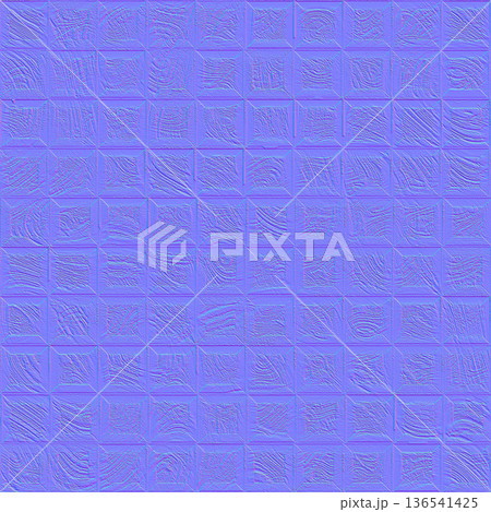 Textured square grid normal mapのイラスト素材 [136541425] - PIXTA