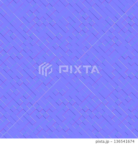 Geometric Blue Diagonal Grid Normal Mapのイラスト素材 [136541674] - PIXTA