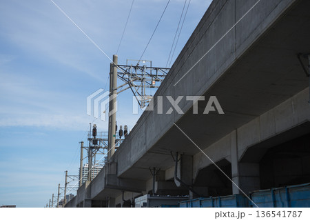 再開発中の札幌駅近郊	 136541787