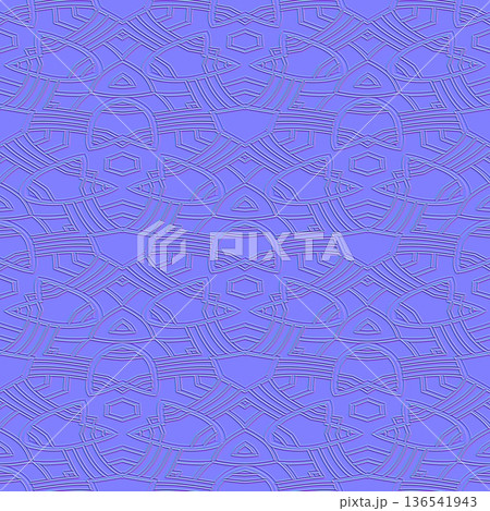 Complex Linear Geometric Ornament Normal Map Complex Linear Geometric Ornament Normal Map 136541943