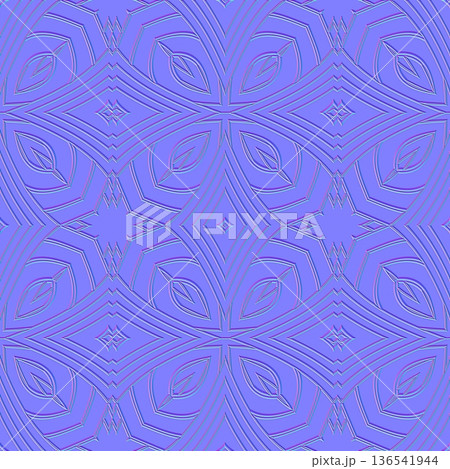 Four Pointed Floral Star Ornament Normal Map Four Pointed Floral Star Ornament Normal Map 136541944