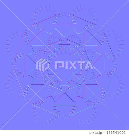 Sharp Radial Sawtooth Normal Map 136541991