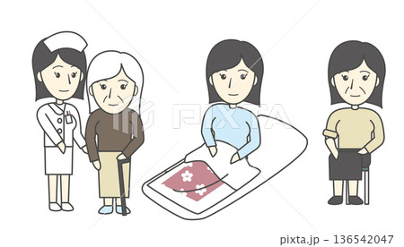 女性イラスト 136542047