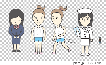 Woman illustration Woman illustration 136542048