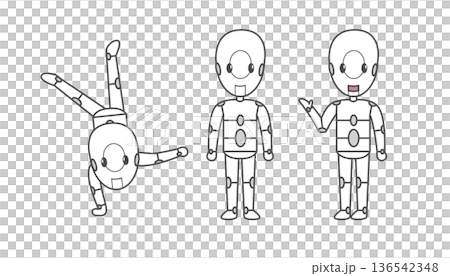 Robot illustration Robot illustration 136542348