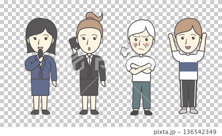 Male / female illustration Male / female illustration 136542349