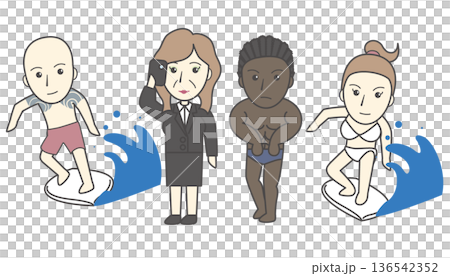 男/女的插圖 男/女的插圖 136542352