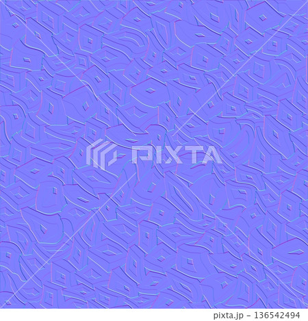 Distorted Geometric Block 3D Normal Map Texture Distorted Geometric Block 3D Normal Map Texture 136542494