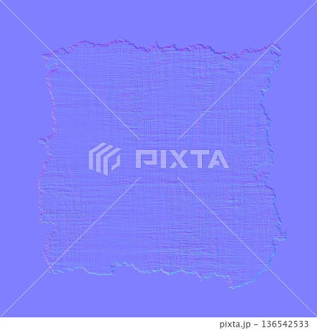 Antique Torn Canvas Fabric 3D Normal Map Asset 136542533