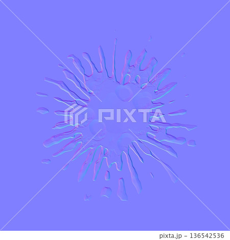 Flowing Liquid Splatter 3D Normal Map Materialのイラスト素材 [136542536] - PIXTA