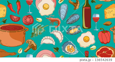 vector illustration of healthy and floral logo 136542639