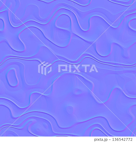 Dense Liquid Ripples Surface 3D Normal Map Texture 136542772