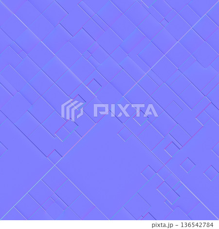 Minimalist Irregular Square Tile Normal Mapのイラスト素材 [136542784] - PIXTA