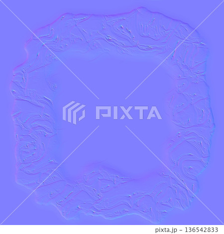 Irregular Organic Frame Normal Map Irregular Organic Frame Normal Map 136542833