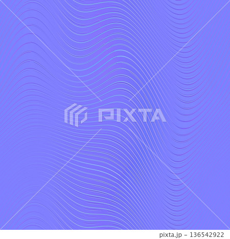 Symmetrical Wavy Relief Seamless Normal Mapのイラスト素材 [136542922] - PIXTA