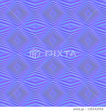 Linear Diamond Geometric Seamless Normal Map 136542958