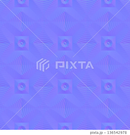 Concentric Diamond Geometric Seamless Normal Map 136542978