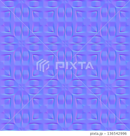 Seamless Geometric Padded Normal Map Textureのイラスト素材 [136542996] - PIXTA