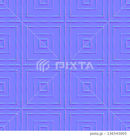 Seamless Framed Geometric Square Normal Map Seamless Framed Geometric Square Normal Map 136543005