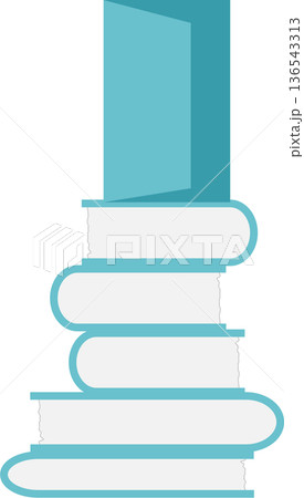 読書して自己啓発するイラスト 読書して自己啓発するイラスト 136543313