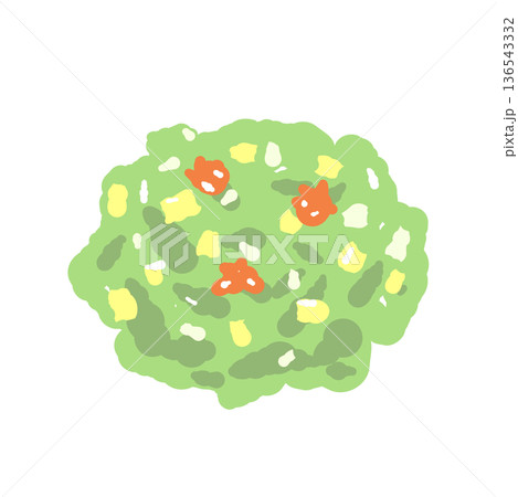 紫陽花や苔をイメージした緑色のきんとん(和菓子) 紫陽花や苔をイメージした緑色のきんとん(和菓子) 136543332