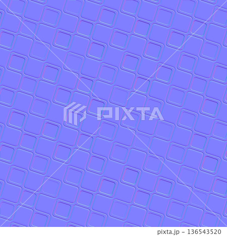 Seamless Rounded Square Geometric Normal Map Texture 136543520