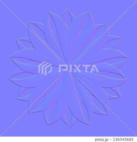 Circular leaf ornament normal map design Circular leaf ornament normal map design 136543685