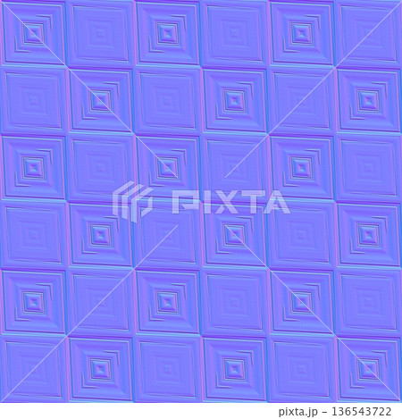 Triple frame square tile normal map 136543722