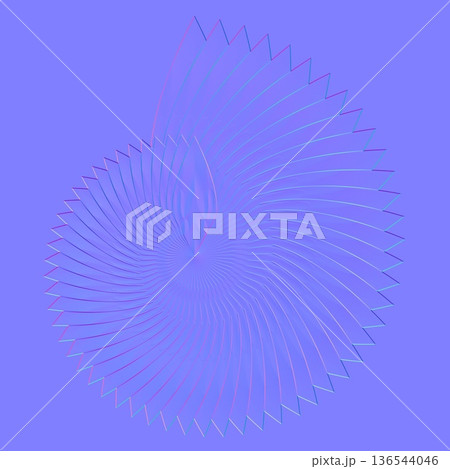 Abstract Spiral Shell Normal Map Shapeのイラスト素材 [136544046] - PIXTA
