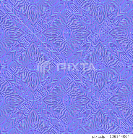 Complex Geometric Floral Normal Map Patternのイラスト素材 [136544064] - PIXTA