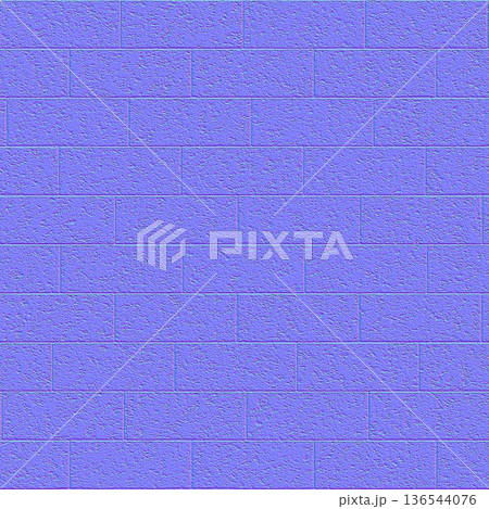 Long Rectangular Paving Brick Normal Map Texture 136544076