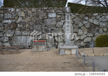 世界文化遺産国宝姫路城石垣 世界文化遺産国宝姫路城石垣 136544305
