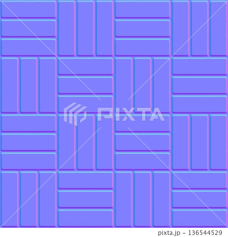 Rounded Bevel Basketweave Normal Map 136544529