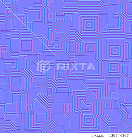 Sci-Fi Circuit Board Normal Map Textureのイラスト素材 [136544567] - PIXTA