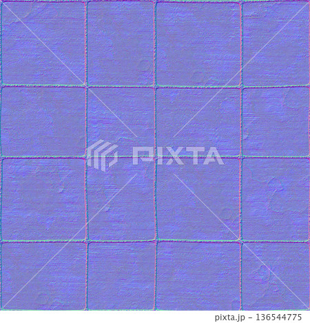 Square Stone Pavers Normal Map Textureのイラスト素材 [136544775] - PIXTA