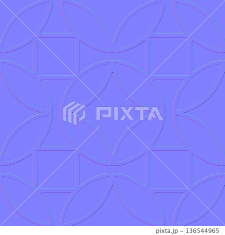 Geometric Floral Outline Normal Mapのイラスト素材 [136544965] - PIXTA