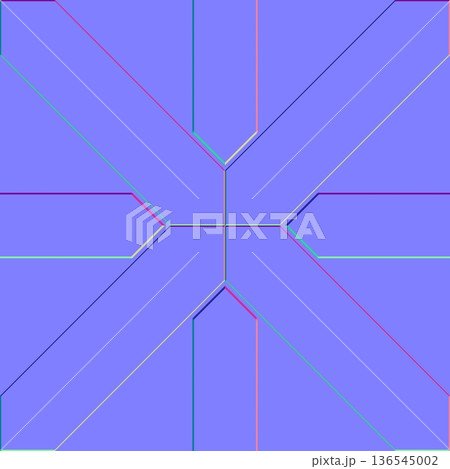 Clean Geometric Cross Normal Mapのイラスト素材 [136545002] - PIXTA