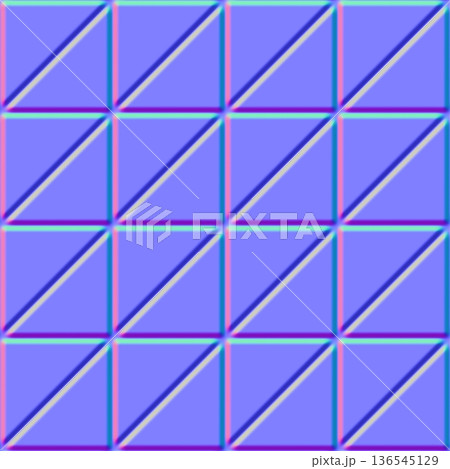 Beveled Triangle Pattern Normal Mapのイラスト素材 [136545129] - PIXTA
