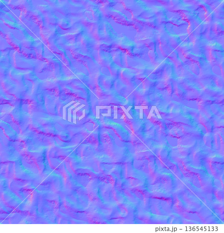 Seamless Normal Map of Soft Undulating Organic Texture Seamless Normal Map of Soft Undulating Organic Texture 136545133