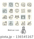 身体検査の医療アイコン 136545167