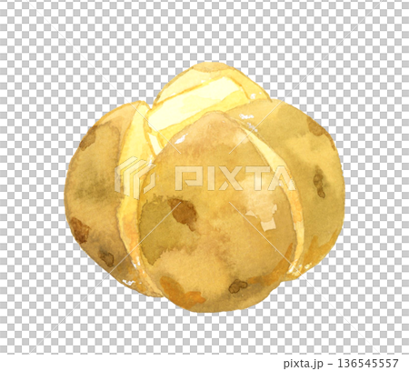 馬鈴薯醬－手繪水彩烹飪與食物插圖 136545557