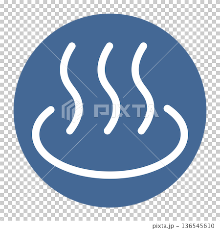 Blue hot spring mark (transparent) 2 136545610